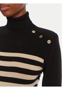 LOLA CASADEMUNT Golf LF2511008 Czarny Regular Fit. Typ kołnierza: golf. Kolor: czarny. Materiał: syntetyk, wiskoza #3