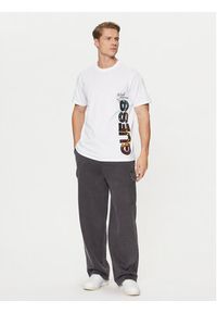 Guess T-Shirt M5RI01 KCHA1 Biały Regular Fit. Kolor: biały. Materiał: bawełna #5