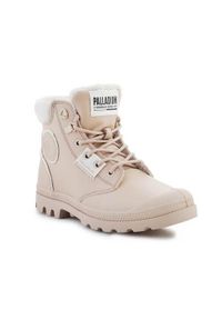 Buty do chodzenia damskie Palladium Pampa Hi Snow Warm. Zapięcie: sznurówki. Kolor: beżowy. Materiał: skóra. Szerokość cholewki: normalna. Sport: turystyka piesza