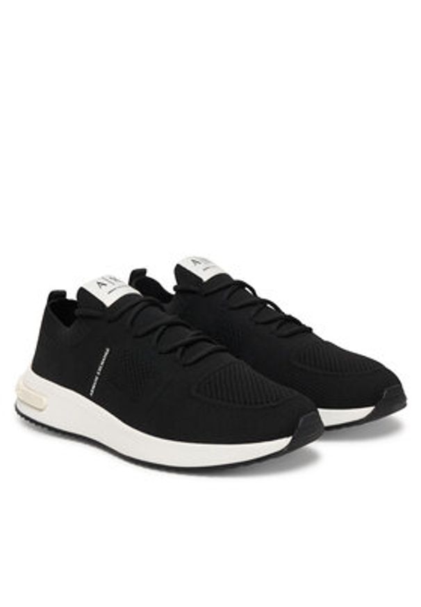 Armani Exchange Sneakersy XM002624 AF18834 UC001 Czarny. Kolor: czarny. Materiał: materiał