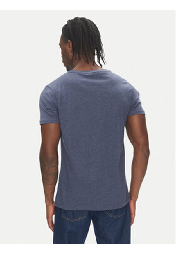 TOMMY HILFIGER - Tommy Hilfiger T-Shirt UM0UM03418 Niebieski Regular Fit. Kolor: niebieski. Materiał: bawełna