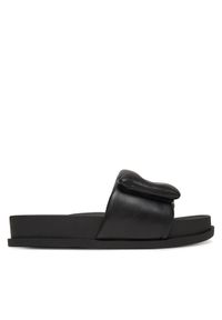 Armani Exchange Klapki XDP061 XV926 00002 Czarny. Kolor: czarny. Materiał: skóra