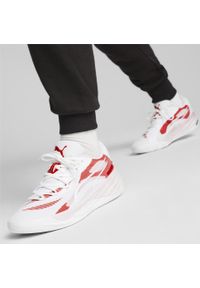 Puma - Buty koszykarskie All-Pro NITRO Team PUMA White For All Time Red. Kolor: biały, czerwony, wielokolorowy. Sport: koszykówka