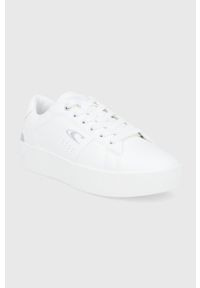O'Neill Buty kolor biały na płaskiej podeszwie. Nosek buta: okrągły. Zapięcie: sznurówki. Kolor: biały. Materiał: guma. Obcas: na płaskiej podeszwie #4