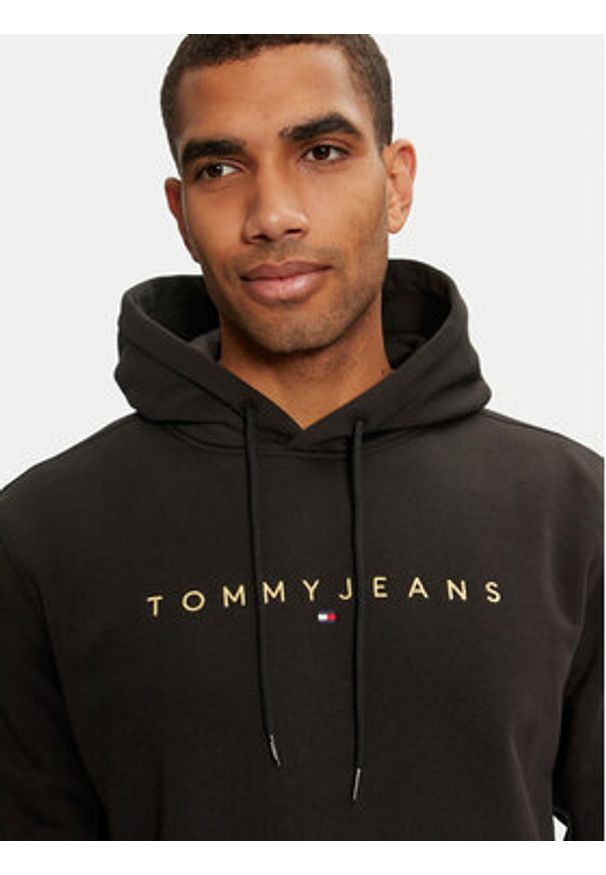 Tommy Jeans Bluza DM0DM20503 Czarny Regular Fit. Kolor: czarny. Materiał: bawełna