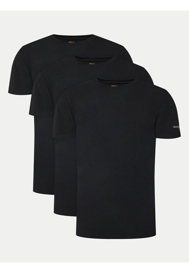 Polo Ralph Lauren Komplet 3 t-shirtów 714965508001 Czarny Slim Fit. Typ kołnierza: polo. Kolor: czarny. Materiał: bawełna