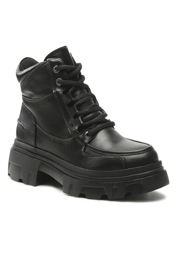 Jenny Fairy Trzewiki WS9186-03 Czarny. Kolor: czarny. Materiał: skóra