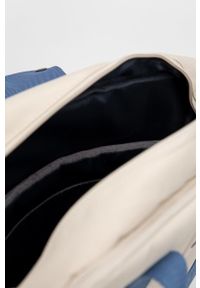 Lefrik plecak kolor beżowy duży gładki. Kolor: beżowy. Materiał: poliester. Wzór: gładki