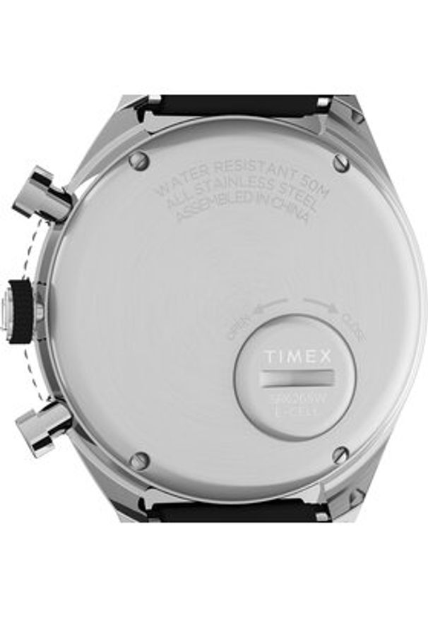 Timex Zegarek Q Timex Three Time Zone Chronograph TW2V70000 Czarny. Kolor: czarny