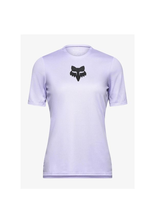 FOX - Koszulka damska Fox Ranger SS Jersey Fox Head. Kolor: fioletowy. Materiał: jersey. Sport: kolarstwo