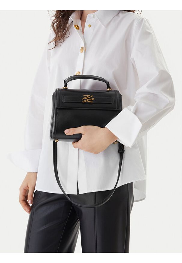 Karl Lagerfeld - KARL LAGERFELD Torebka B1W30291 Czarny. Kolor: czarny. Materiał: skórzane