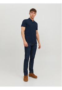Jack & Jones - Jack&Jones Polo Basic 12136516 Granatowy Slim Fit. Typ kołnierza: polo. Kolor: niebieski. Materiał: bawełna