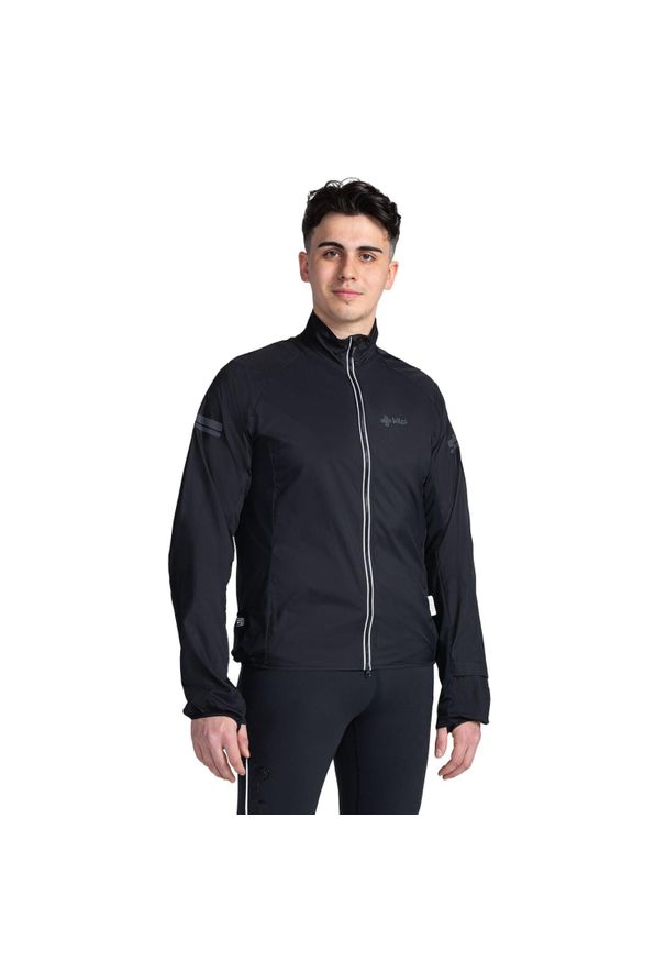 Kurtka Kilpi Tirano. Kolor: czarny. Materiał: nylon. Sport: bieganie