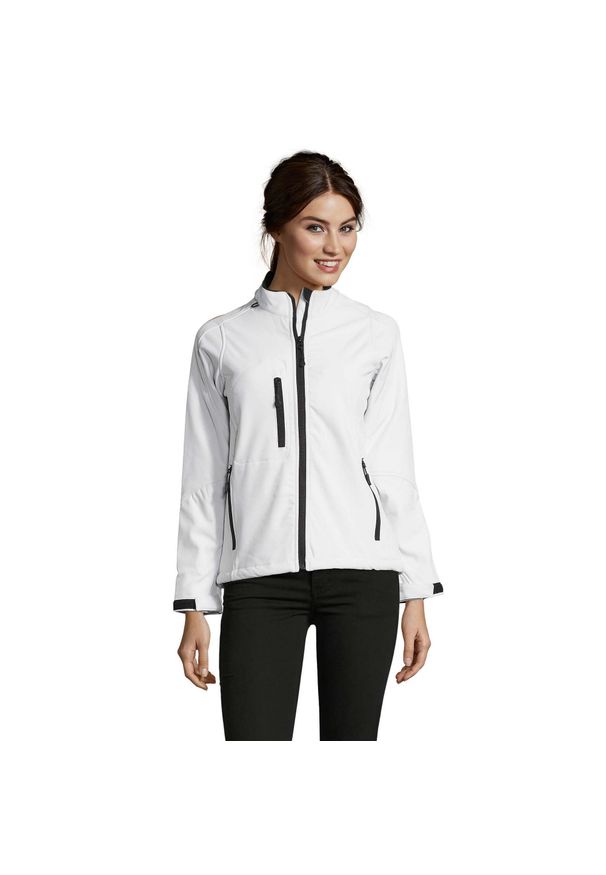 SOL'S - Kurtka Damska Roxy Soft Shell. Kolor: biały