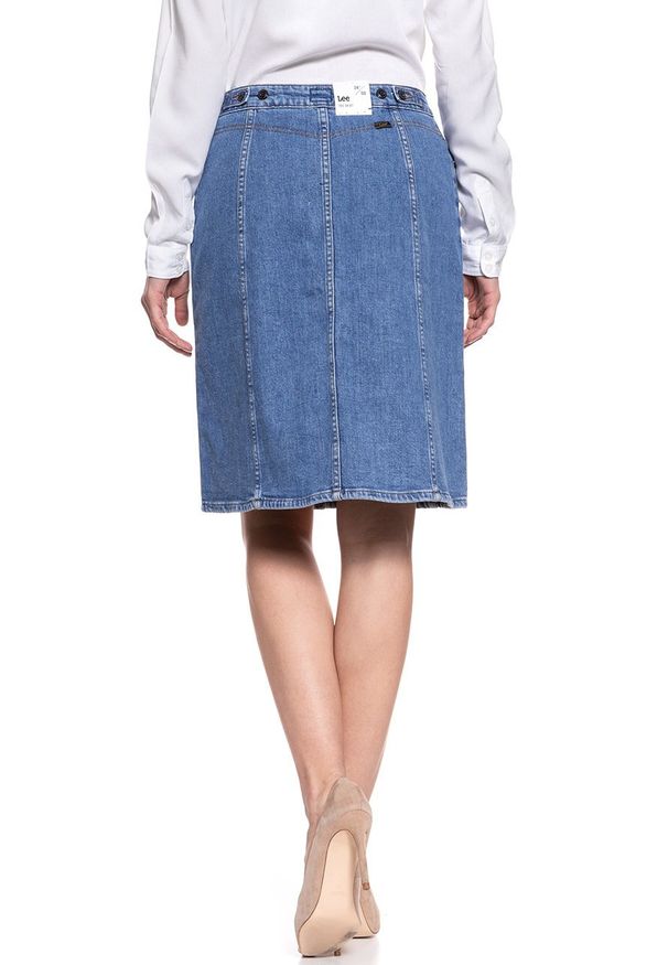 Lee - SPÓDNICA JEANSOWA LEE 70S SKIRT WILLIAMSBURG L38LAPZN. Materiał: jeans. Styl: vintage