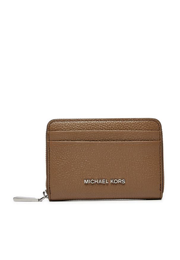 MICHAEL Michael Kors Duży Portfel Damski 32T4SJ6Z5L Brązowy. Kolor: brązowy. Materiał: skóra