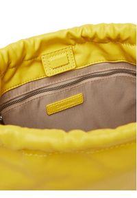 Calvin Klein Jeans Torebka Drawstring Crossbody26 LV04K3060G Żółty. Kolor: żółty. Materiał: skórzane #4
