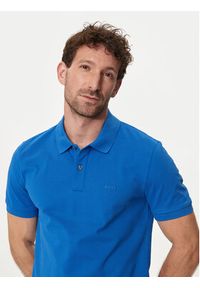 BOSS - Boss Polo Pallas 50468301 Niebieski Regular Fit. Typ kołnierza: polo. Kolor: niebieski. Materiał: bawełna #5