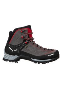 Buty Trekkingowe Męskie Salewa Mtn Trainer Mid Gtx. Wysokość cholewki: za kostkę. Zapięcie: sznurówki. Kolor: zielony, wielokolorowy, czarny, szary. Materiał: materiał, skóra, syntetyk. Szerokość cholewki: normalna
