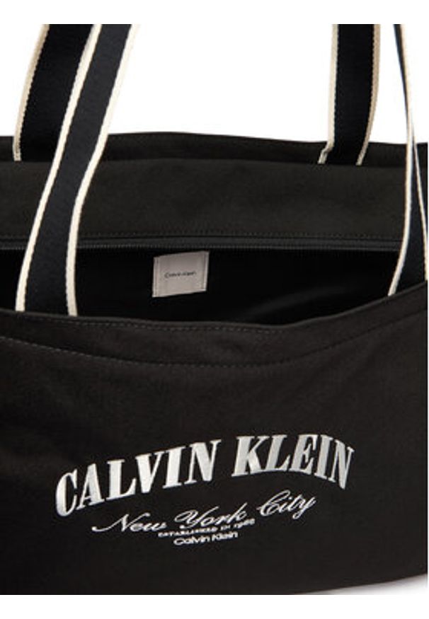 Calvin Klein Torba Graphic Capsule Tote LV04D3348G Czarny. Kolor: czarny. Materiał: materiał