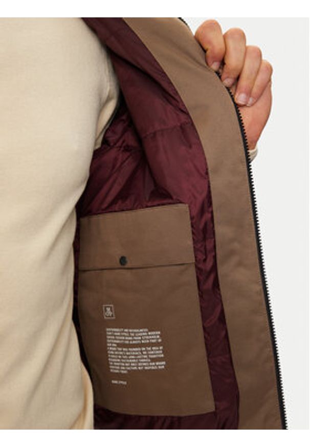 Marc O'Polo Kurtka bomber 428024970256 Beżowy Regular Fit. Typ kołnierza: polo. Kolor: beżowy. Materiał: syntetyk