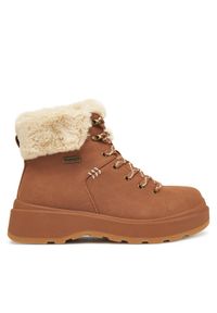 skechers - Skechers Botki Park City 168087/CSNT Brązowy. Kolor: brązowy. Materiał: skóra