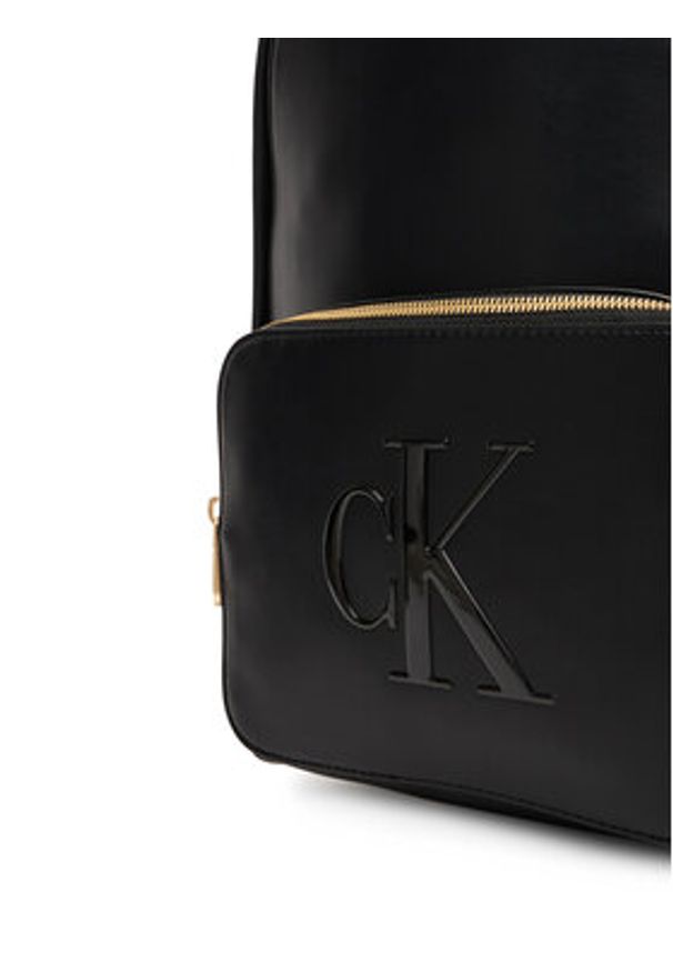 Calvin Klein Plecak Bold Ck Backpack LV04F3233G Czarny. Kolor: czarny. Materiał: skóra