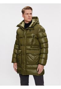 Blauer Kurtka puchowa 23WBLUK02082 Zielony Regular Fit. Kolor: zielony. Materiał: puch, syntetyk