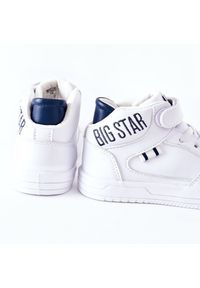 Big-Star - Dziecięce Sportowe Buty Big Star II374034 Biało-Granatowe białe. Kolor: biały. Materiał: skóra, materiał
