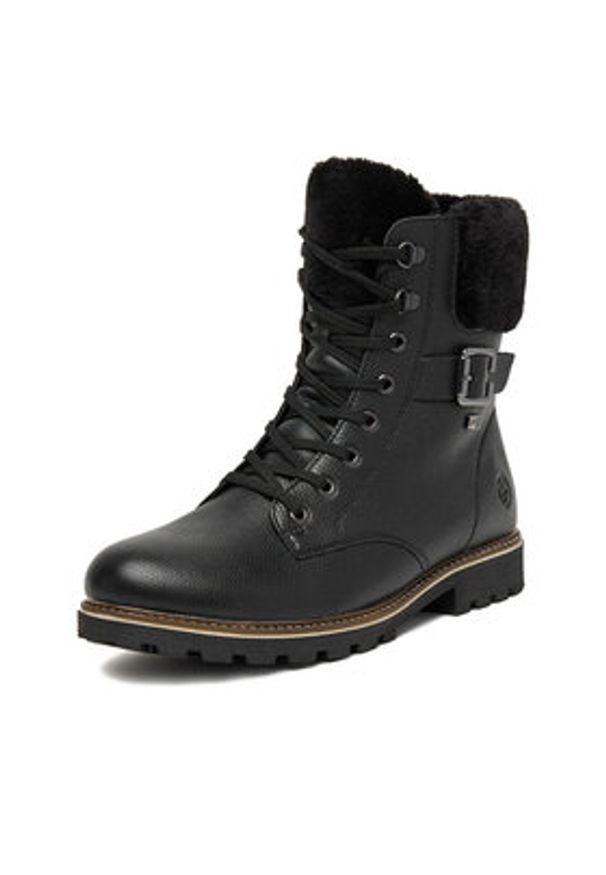 Remonte Trzewiki CEO-D8481-00 Czarny. Kolor: czarny. Materiał: skóra