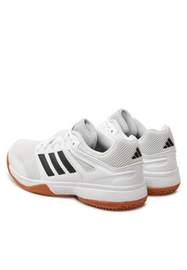 Adidas - adidas Buty halowe Speedcourt Indoor IH3159 Biały. Kolor: biały. Materiał: materiał, mesh