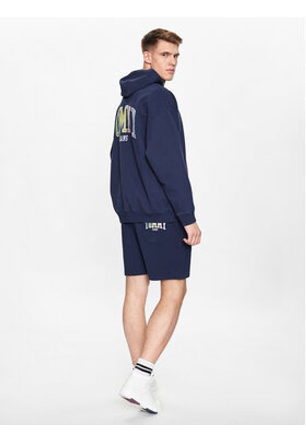 Tommy Jeans Szorty sportowe College DM0DM16331 Granatowy Regular Fit. Kolor: niebieski. Materiał: bawełna. Styl: sportowy