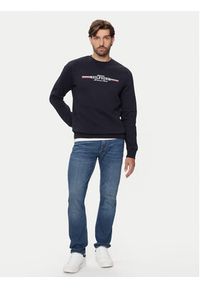 TOMMY HILFIGER - Tommy Hilfiger Bluza MW0MW35530 Granatowy Regular Fit. Kolor: niebieski. Materiał: bawełna #4