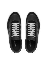 Emporio Armani Sneakersy X4X537 XN730 00002 Czarny. Kolor: czarny. Materiał: materiał