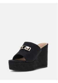 Guess Klapki FLJEVZ FAB04 Czarny. Kolor: czarny. Materiał: materiał #5