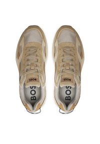 BOSS - Boss Sneakersy Levitt Runn Hsdny 50517364 Beżowy. Kolor: beżowy. Materiał: materiał #4
