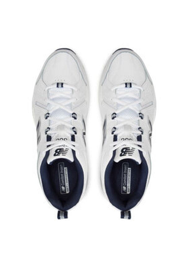 New Balance Buty na siłownię 608's MX608WN5 Biały. Kolor: biały. Materiał: skóra. Sport: fitness