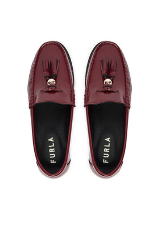 Furla Lordsy YK57FCG T20000 PT 26700 Bordowy. Kolor: czerwony. Materiał: skóra