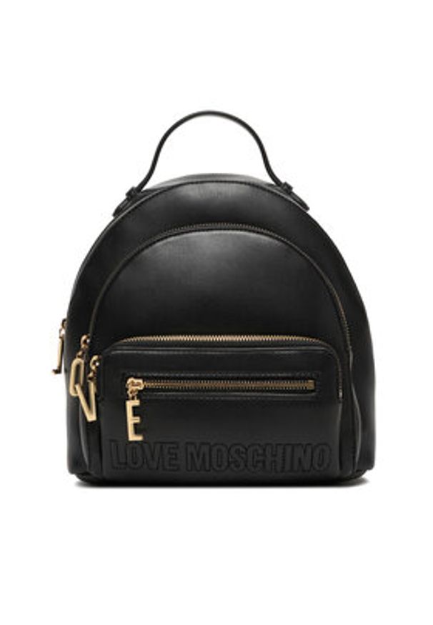 Love Moschino - LOVE MOSCHINO Plecak JC4344PP0NKA0000 Czarny. Kolor: czarny. Materiał: skóra