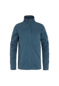 Fjällräven - Bluza turystyczna męska Fjallraven Abisko Lite Fleece Jacket polarowa. Kolor: niebieski. Materiał: polar. Sport: turystyka piesza