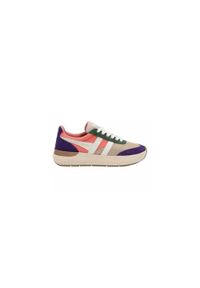 Buty do chodzenia damskie Gola Raven. Kolor: żółty, pomarańczowy, wielokolorowy, fioletowy. Materiał: materiał, nylon. Szerokość cholewki: normalna. Sport: turystyka piesza