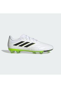 Adidas - Buty Copa Pure II.2 FG. Kolor: czarny, biały, wielokolorowy, żółty. Materiał: skóra. Sport: piłka nożna