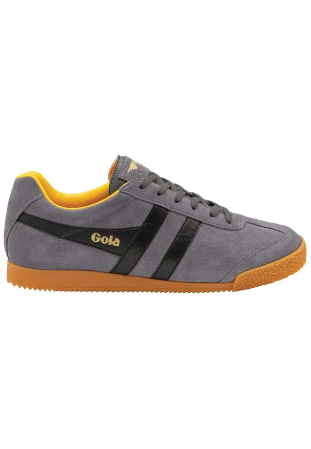 Sneakersy z zamszu Gola Harrier. Okazja: na co dzień. Kolor: beżowy, czarny, wielokolorowy. Materiał: zamsz