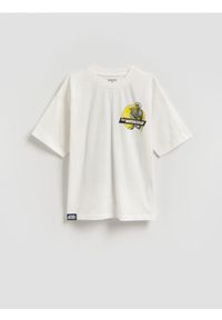 Reserved - T-shirt Mandalorian - złamana biel. Materiał: dzianina, bawełna #1