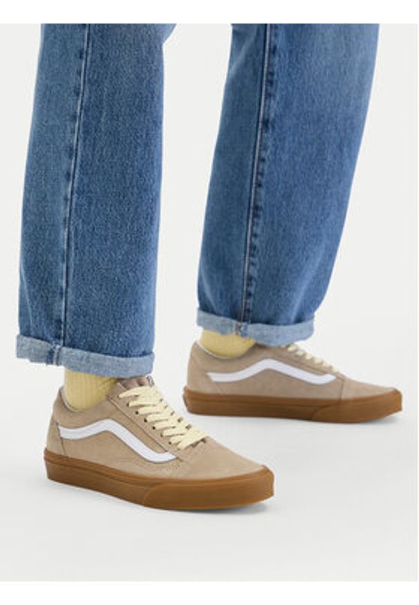 Vans Sneakersy Old Skool VN000D6W1O31 Szary. Kolor: szary. Materiał: skóra. Model: Vans Old Skool