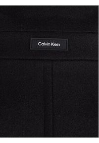 Calvin Klein Płaszcz wełniany K10K111745 Czarny Regular Fit. Kolor: czarny. Materiał: wełna #4