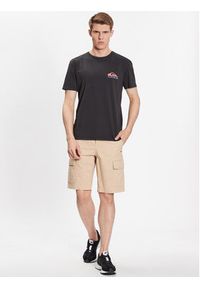 Quiksilver T-Shirt Pas Time Paradise EQYZT07252 Czarny Regular Fit. Kolor: czarny. Materiał: bawełna