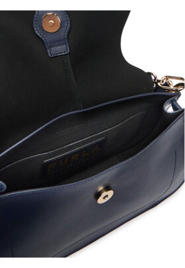 Furla Torebka Flow M Top WB00996 BX2045 BG 4852S Granatowy. Kolor: niebieski. Materiał: skórzane