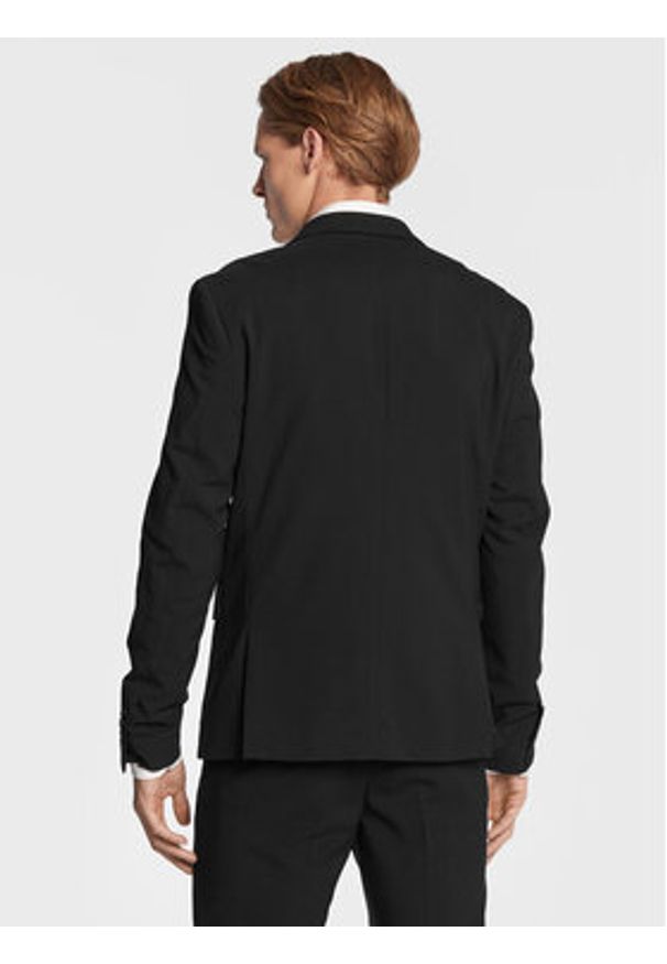 Lindbergh Garnitur 30-61040 Czarny Slim Fit. Kolor: czarny. Materiał: wiskoza, syntetyk