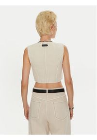 Miss Sixty Kamizelka 6L3WJ4620000 Écru Regular Fit. Materiał: bawełna #3